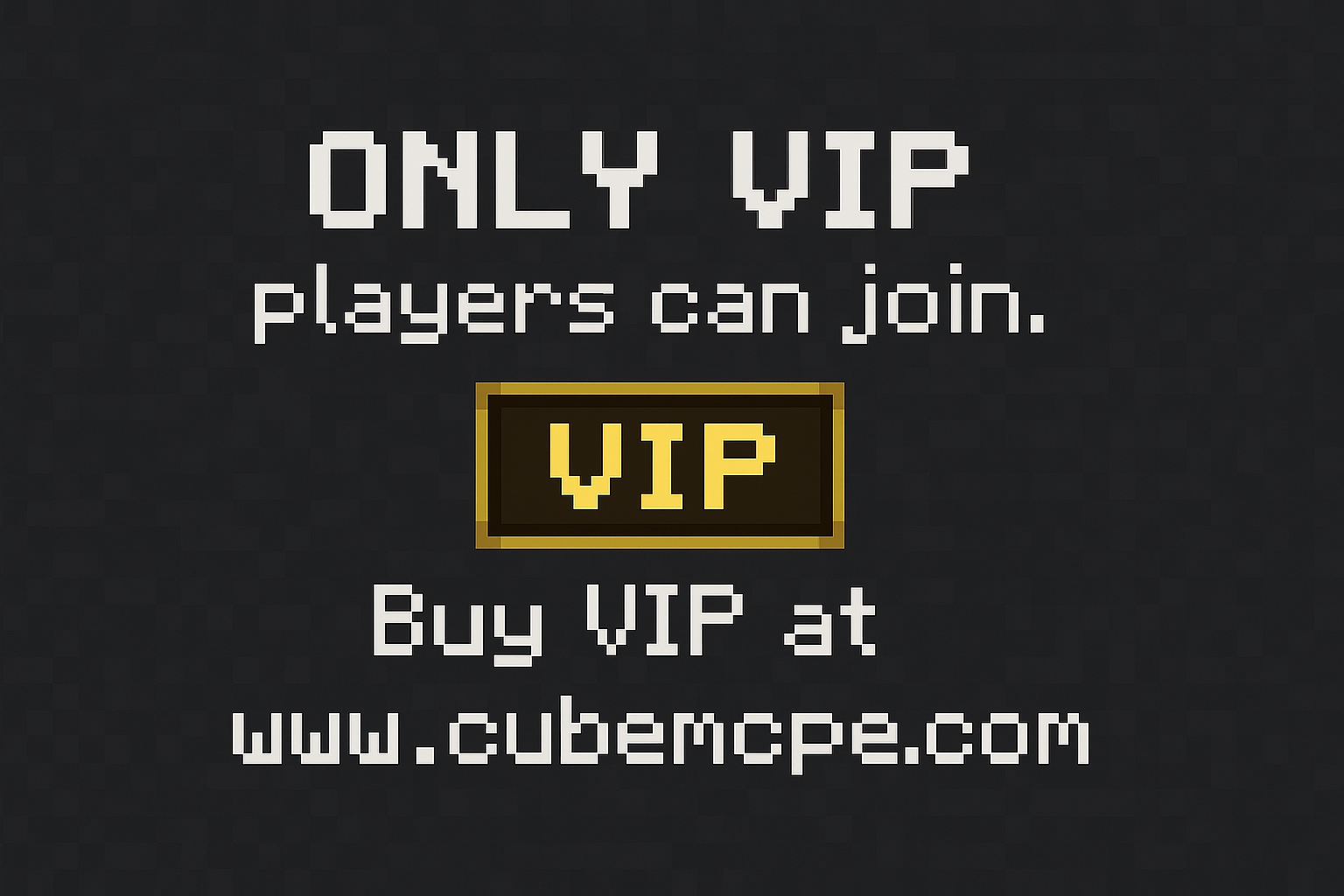CubeMCPE Ürün - Server Access  Satın Al